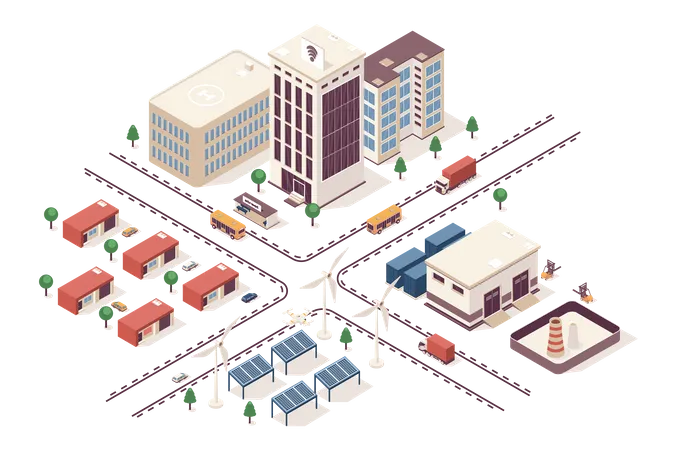 Smart City  Illustration