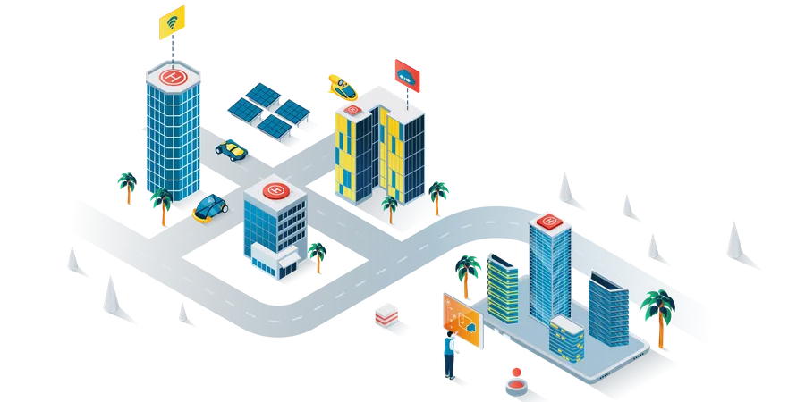 Smart city  Illustration