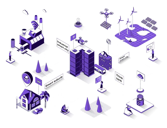 Smart city  Illustration