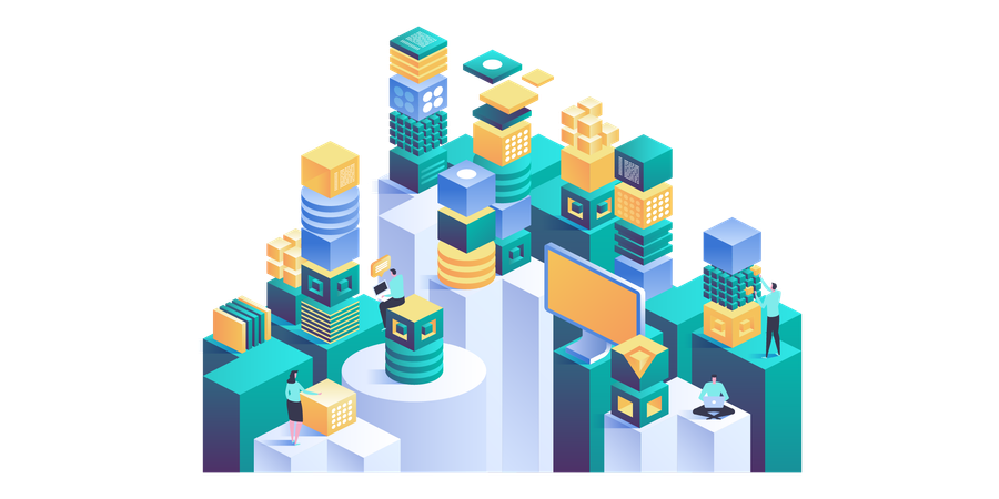 Smart city technology  イラスト