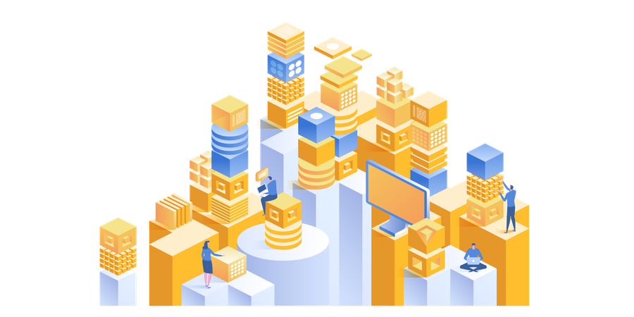 Smart city technology  イラスト