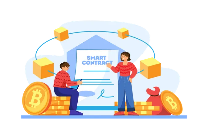 Smart Contract  Illustration