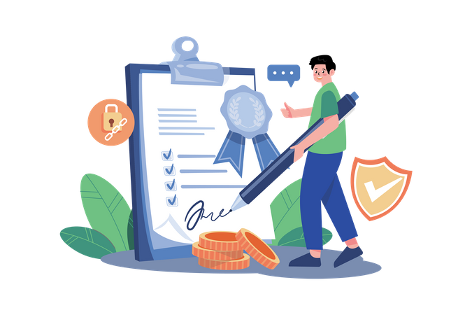 Smart Contract  Illustration