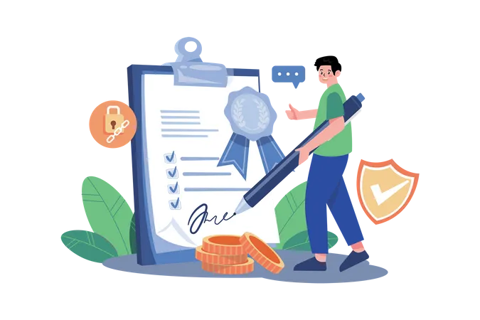 Smart Contract  Illustration