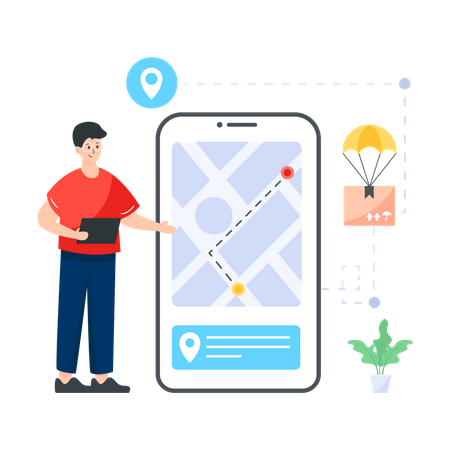 Smart Delivery  Illustration