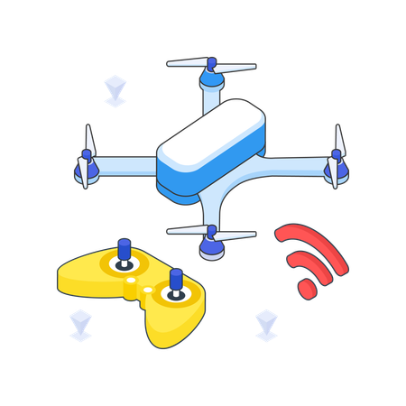 Smart Drone technology  Illustration