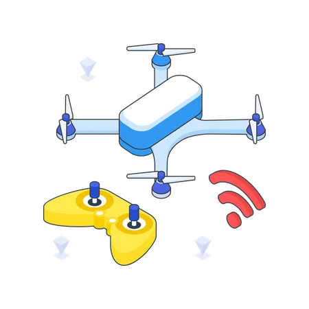 Smart Drone technology  Illustration