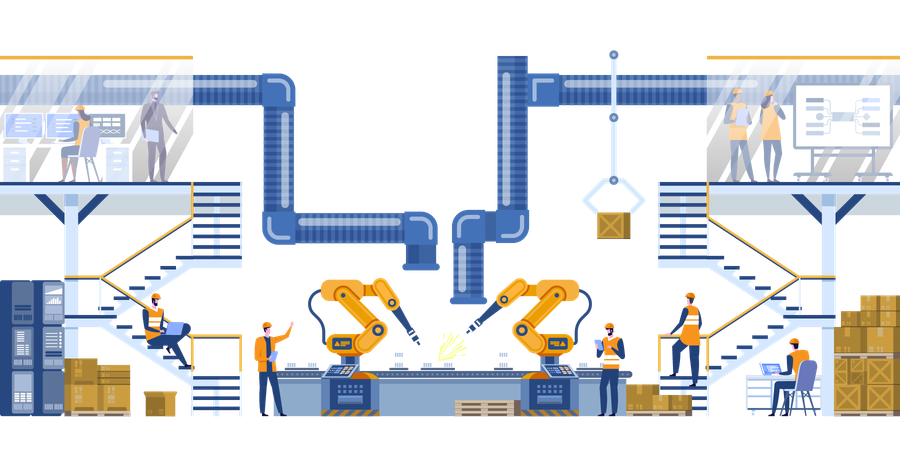 Smart factory  Illustration