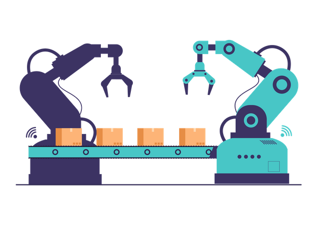 Smart Factory automation  Illustration