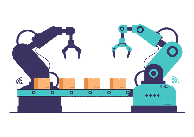 Smart Factory automation  Illustration
