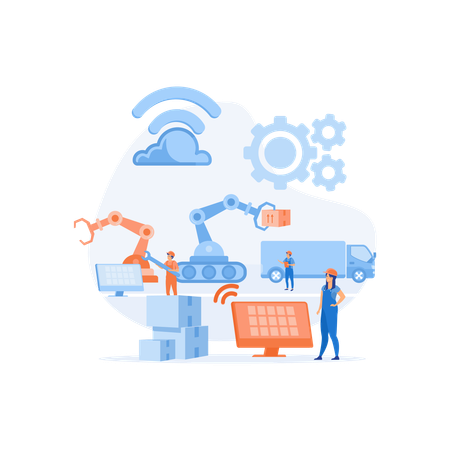 Smart Factory  Illustration