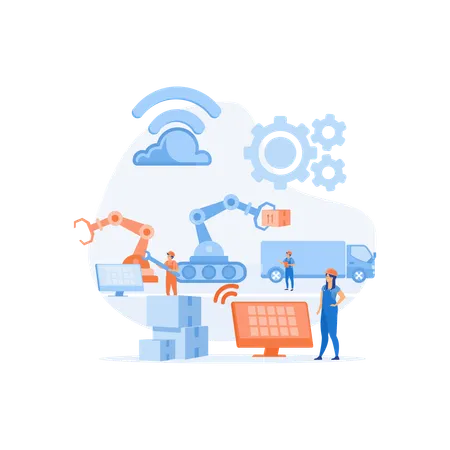 Smart Factory  Illustration