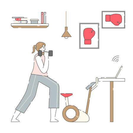 Smart Fitness Solutions for Moms  Illustration