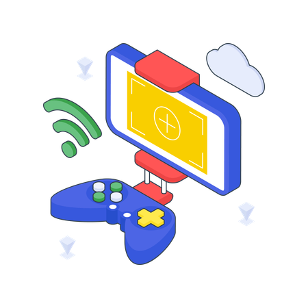 Intelligentes Gamepad  Illustration