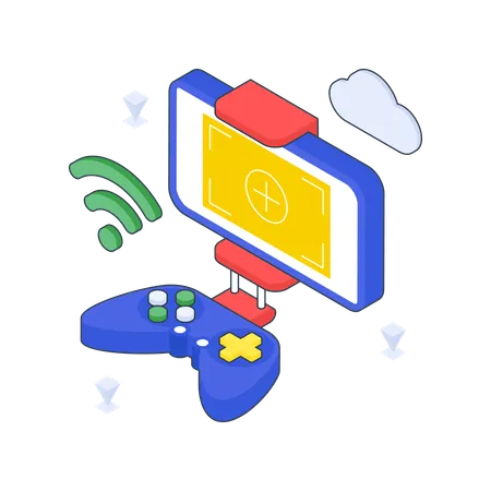 Intelligentes Gamepad  Illustration