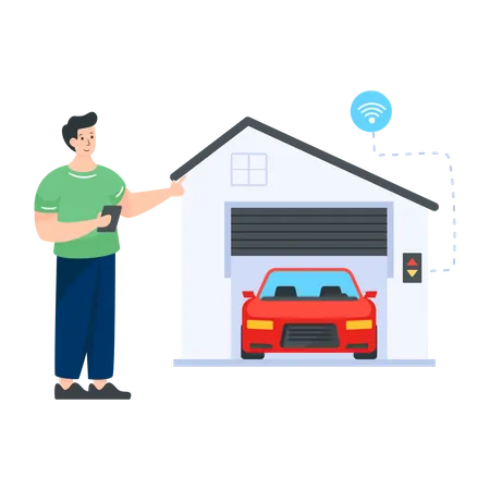 Smart Garage  Illustration