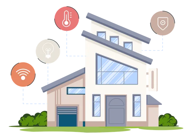 Smart-Home-Technologie  Illustration
