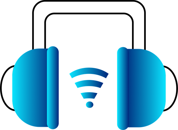 Smart Headphone with Wifi Connectivity  Illustration