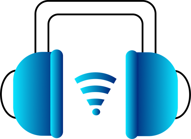 Smart Headphone with Wifi Connectivity  Illustration
