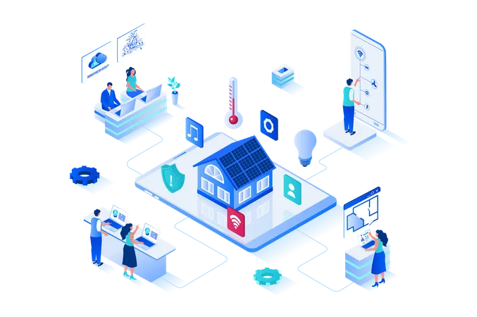 Smart home app  Illustration