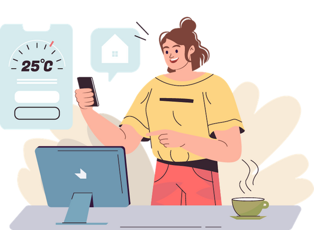 Smart home app  Illustration