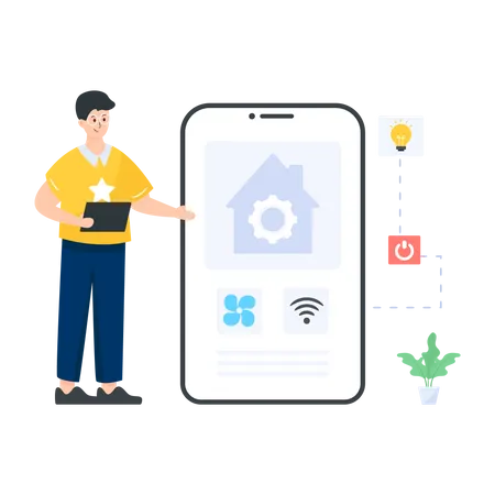 Smart Home App  Illustration