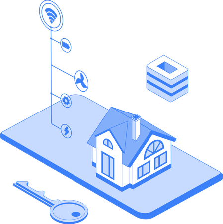 Smart home application  Illustration