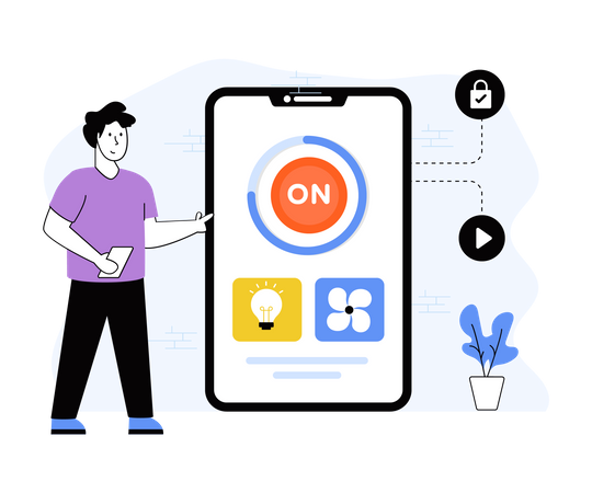 Smart Home Application  Illustration