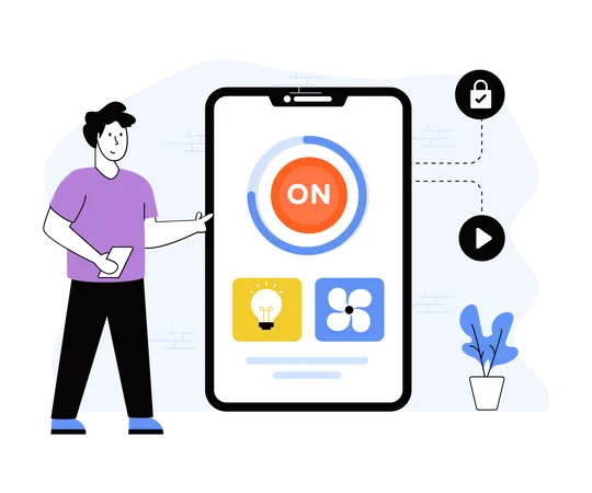 Smart Home Application  Illustration