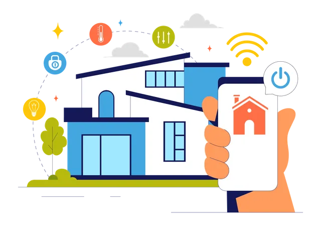 Smart home application  Illustration