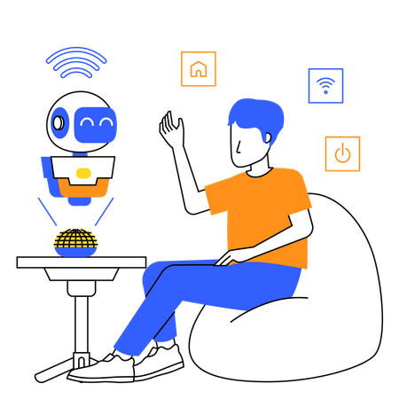 Smart Home Assistant  Illustration