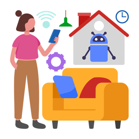 Smart Home Automation  Illustration