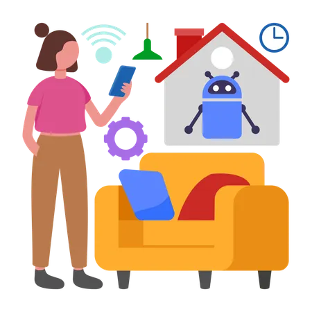 Smart Home Automation  Illustration