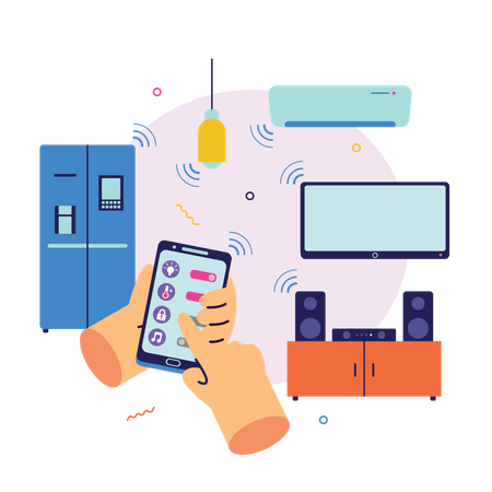 Smart Home Automation  Illustration