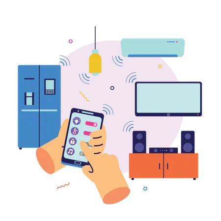 Smart Home Automation  Illustration