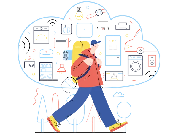 Smart Home Control  Illustration