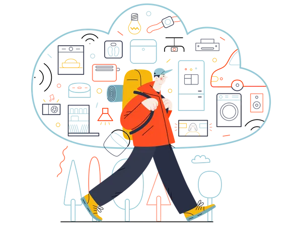 Smart Home Control  Illustration