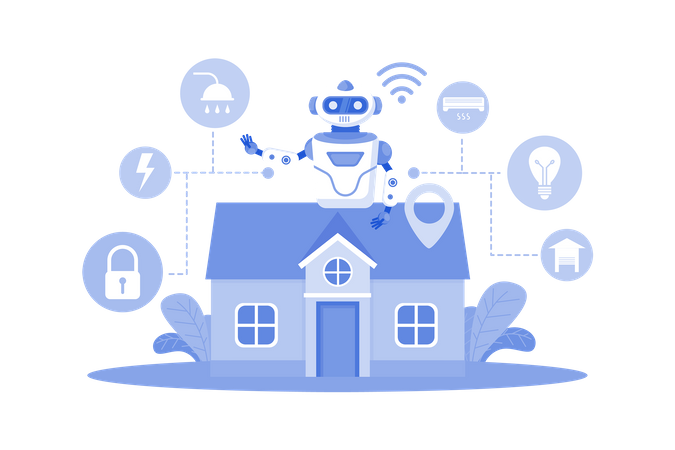 Smart home devices employ AI for automation  Illustration