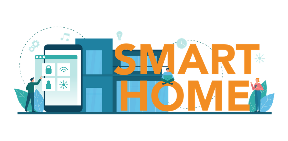 Smart Home Technologie  Illustration