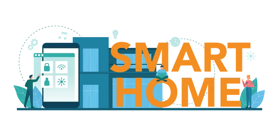 Smart Home Technologie  Illustration