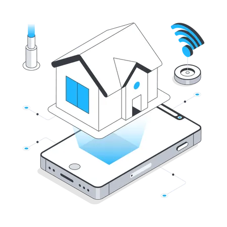 Smart Home technology  Illustration
