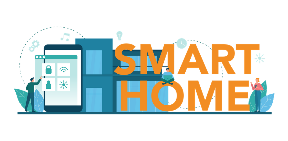Smart home technology Illustration