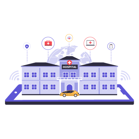Smart Hospital  Illustration