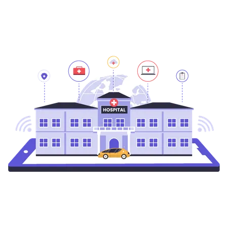 Smart Hospital  Illustration