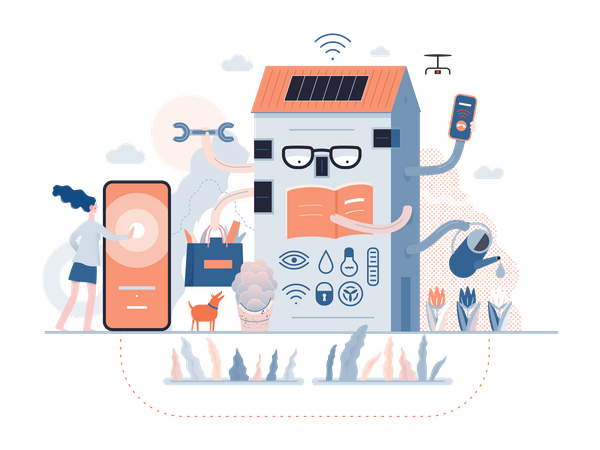 Smart house  Illustration