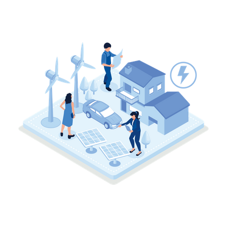 Smart house  Illustration