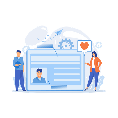 Smart-ID-Karte mit Foto  Illustration