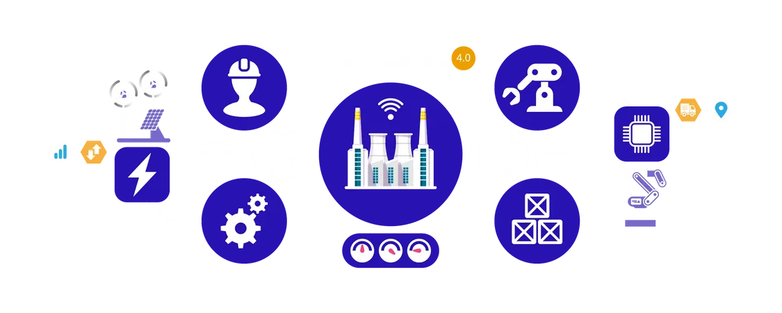 Smart Industry  Illustration