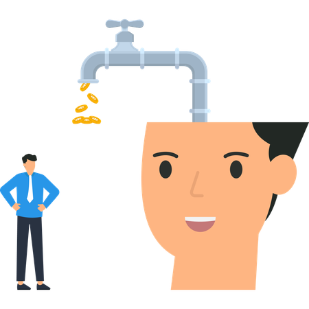 Smart Investment Ideas Financial Growth Money Flow  Illustration