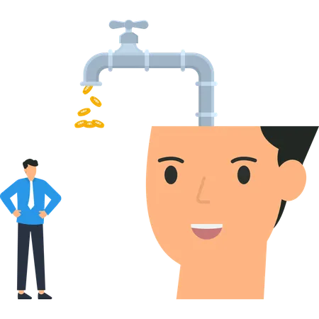 Smart Investment Ideas Financial Growth Money Flow  Illustration